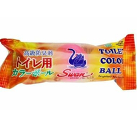 1 pack SWAN TOILET COLOUR BALL isi 3 pcs kamper (kapur barus) berbentuk bola warna-warni yang diform