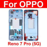 LCD Middle Frame Housing For OPPO Reno7 Pro 5G PFDM00 CPH2293 LCD Supporting Front Frame Middle Case With Side Keys Repair Parts