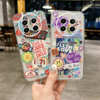 Ốp Điện Thoại Túi Đựng Thẻ Trong Suốt, Nhãn Dán Nhãn Thời Trang, Tương Thích Với Realme 13 +, 13 Pro