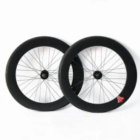 Fixed Gear Bike Wheelset, Aluminum Alloy, Fixie TRACK, Single Speed Bicycle Racing Wheel with 32H Bearing Hub, 70mm, 700C