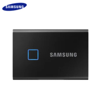 100% Original Samsung T7 Touch SSD 2TB External Solid State Disk Fingerprint Recognition Portable SSD For Laptop Desktop PC