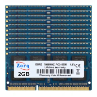 10Pcs DDR3 lot 2GB PC3 1066MHz 204pin 1.5V SO-DIMM RAM Laptop Memory Unbuffered DDR3L 4GB 8GB 1333Mhz 1600Mhz
