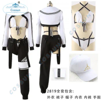 [Customized] Game FGO Altria Caster Cosplay Costume Swimsuit Initial Stage Halloween Outfits Women Men Suit Sexy Underwear