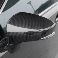 Real Carbon Fiber Car Rearview Mirror Cover Sticker For Lexus IS200t IS250 IS350 2014-2018 Left Hand Drive Exterior Accessories