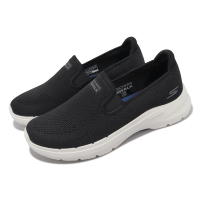 【SKECHERS】休閒鞋 Go Walk 6-Proctor 男鞋 黑 懶人鞋 機能 健走 支撐 套入式(216280-BLK)