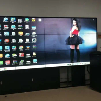 55 inch 3x4 pcs LED LCD TV monitor screen display 1.7mm/3.5mm bezel 4K HD LCD led video TV wall