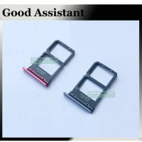 Black/Red For VIVO NEX S / A / NEX Ultimate Sim Tray Micro SD Card Holder Slot Parts Sim Card Adapter Replacement Parts