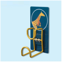 免打孔無痕粘貼浴室收納架（長頸鹿【臉盆架】） 