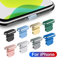 Metal Dust Plug for iPhone 14 13 12 Pro Protective Charging Port For ios Anti Dust Proof Cover Cap For Apple iPad Lightning Port