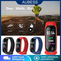 M3 Plus Wristband Sport RunningFitness Pedometer Color Screen Smart Bracelet Blood Pressure Walk Step Counter Smart Band Watch