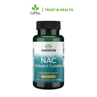 Viên Uống Swanson NAC N- Acetyl Cysteine Hỗ Trợ Sức Khỏe Gan, Làm Chậm Dấu Hiệu Tuổi Tác