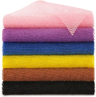 BHYTAKI 6 Pieces African Net Sponge African Exfoliating Net Long African Bath Sponge Washcloth Showe