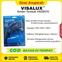PROMO VISALUX VSG9570G SOLDER TEMBAL GUN STAINLESS STEEL SOLDERING WIRE LISTRIK PEMANAS TIMAH TYPE C
