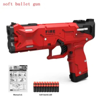 пістолет на пульках fake Guns kids Toys for boys pistolas de juguete Shell Ejection soft bullet toy gun оружие toy sport waffen