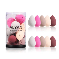 10Pcs Mini Beauty Egg Cushion Foundation Powder Beauty Tool Make Up Accessories Makeup Blender Cosmetic Puff Dry and Wet Sponge