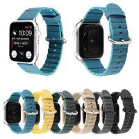 Classic Buckle Watchband For Apple Watch Strap Series 5 4 3 2 1 Leather Loop Band For 38mm 40mm 42mm 44mm iWatch Wristbands
