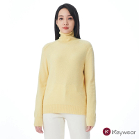 預購 KeyWear 奇威名品 Cashmere高領亮片紗針織毛衣