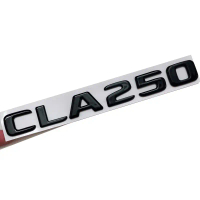 Logo Hitam ABS 3D, Naik Taraf, Pelekat, Huruf, Lencana Lambang Batang Kereta, Untuk Mercedes Benz CL