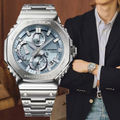 CASIO GMC-B2100AD-2A G-Shock 全金屬八角形太陽能藍牙計時錶 - 46.3mm淺藍色