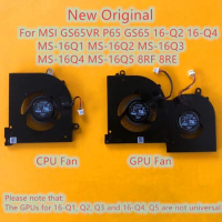 New Original Laptop CPU GPU Cooling Fan For MSI GS65VR P65 GS65 16-Q2 16-Q4 Fan MS-16Q1 MS-16Q2 MS-16Q3 MS-16Q4 MS-16Q5 8RF 8RE