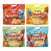 【KAKA】珍四鮮 蝦餅 120g 大包裝12入組(冠軍蝦/冠軍魷/冠軍魚/蒜爆胡椒)