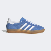 【adidas 愛迪達】GAZELLE INDOOR 運動休閒鞋-HQ8717 女鞋 ORIGINALS復古休閒鞋 復古藍