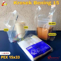 Kantong Kresek Bening PE PEX 15 / Kantong Plastik Bening Bawang 15x33