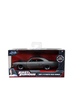 รถของเล่น 1970 Plymouth Road-Tokyo Drift สีเทาเข้ม