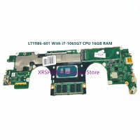 L71986-601 L71986-001 For HP Spectre X360 13-AW Laptop Motherboard With i7-1065G7 CPU 16GB RAM DA0X3AMBAI0 Full Tested OK