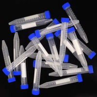 15ml Conical Bottom Plastic Lab Centrifuge Tubes Laboratory Test Tubes with Screw Cap and Graduation Frozen Vial Container 20pcs