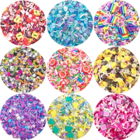 100g Mix Rhinestone Additives For Slime Kit Polymer Clay Fruit Sprinkles DIY Filler Decor Accessories Fluffy Cloud Clear Slime