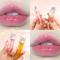 Crystal Jelly Honey Lip Oil Lasting Moisturizing Repairing Anti-drying Lipgloss Reduce Fine Lines Natural Nourishing Lipstick