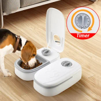 Pet Automatic Timing Feeder Detachable Auto Dog Dry Food Dispenser Smart Pet Food Feeder Timed for Cats Dogs