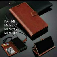 Sarung Mi Max 1 2 3 Leather Case Flip Cover Casing Dompet Wallet diary
