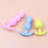 Plug toys bahansilika untuk pria wanita biru