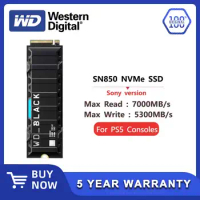 Western Digital WD BLACK SN850 NVMe SSD for PS5 Consoles PCIe Gen4 Game Drive Sony version 1TB 2T solid State Drive 7000MB/s