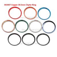 30.5mm SKX007 Copper Red Green Blue Chapter Ring Black White Scale Index Fit For SKX007 SKX009 SKX013 NH35 NH36 Movement