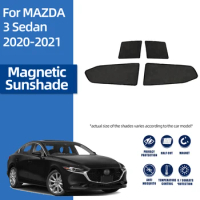 For Mazda 3 Sedan BP 2019-2022 Mazda3 Front Windshield Car Sunshade Shield Rear Side Window Sun Shade Visor Magnetic Curtain
