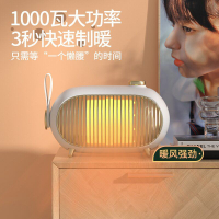 迷你暖風機110v辦公桌面靜音熱風機小型家用取暖器臥室電暖器