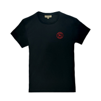 【BURBERRY 巴寶莉】80078141 經典圖案LOGO短袖棉質T恤(黑色S號)