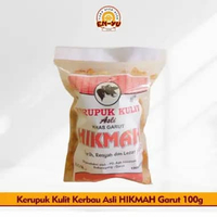 kerupuk kulit kerbau hikmah asli garut gurih original pedas / krupuk kulit HIKMAH kualitas super Ori