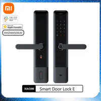 Xiaomi Mijia Smart Door Lock E Fingerprint Password Bluetooth Unlock Detect Alarm Work Mi Home App Control with Doorbell