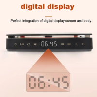 Hifi Stereo Speaker Learning Retro CD Disc Touch Control Album Player Digital Display Support CD/MP3/WMA Retro Home Audio Player