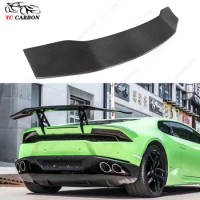 For Lamborghini Huracán LP610 DMC Style Carbon Fiber Rear Spoiler Rear Wing Lip Tail Trun SpoilersTail fins Separator Body Kit