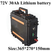 High power 72V 4000W Lithium Battery 72V 30AH E-Bike battery 72V Battery pack Use 50A BMS suitcase portable ups and 5A Charger