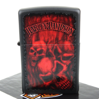 【ZIPPO】美系~哈雷~Harley-Davidson-幽靈骷髏圖案設計打火機