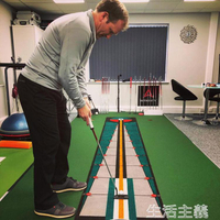 高爾夫練習器 Explanar室內高爾夫推桿練習毯練習器辦公室家用天鵝絨果嶺練習毯