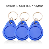 5/10Pcs RFID Card with Changeable Access Keychain, 125KHZ, EM4305, T5577, Repeated Keytags, Badge, No.3, 5200 Tag