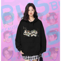 NEW BUS \Because of you i shine\"Hoodie/sweatshirt Unisex(09) เสื้อกันหนาวแขนยาวผ้าCotton 100% ใส่สบ