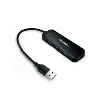 【POLYWELL】USB3.0 4埠擴充埠 5Gbps Hub /黑色